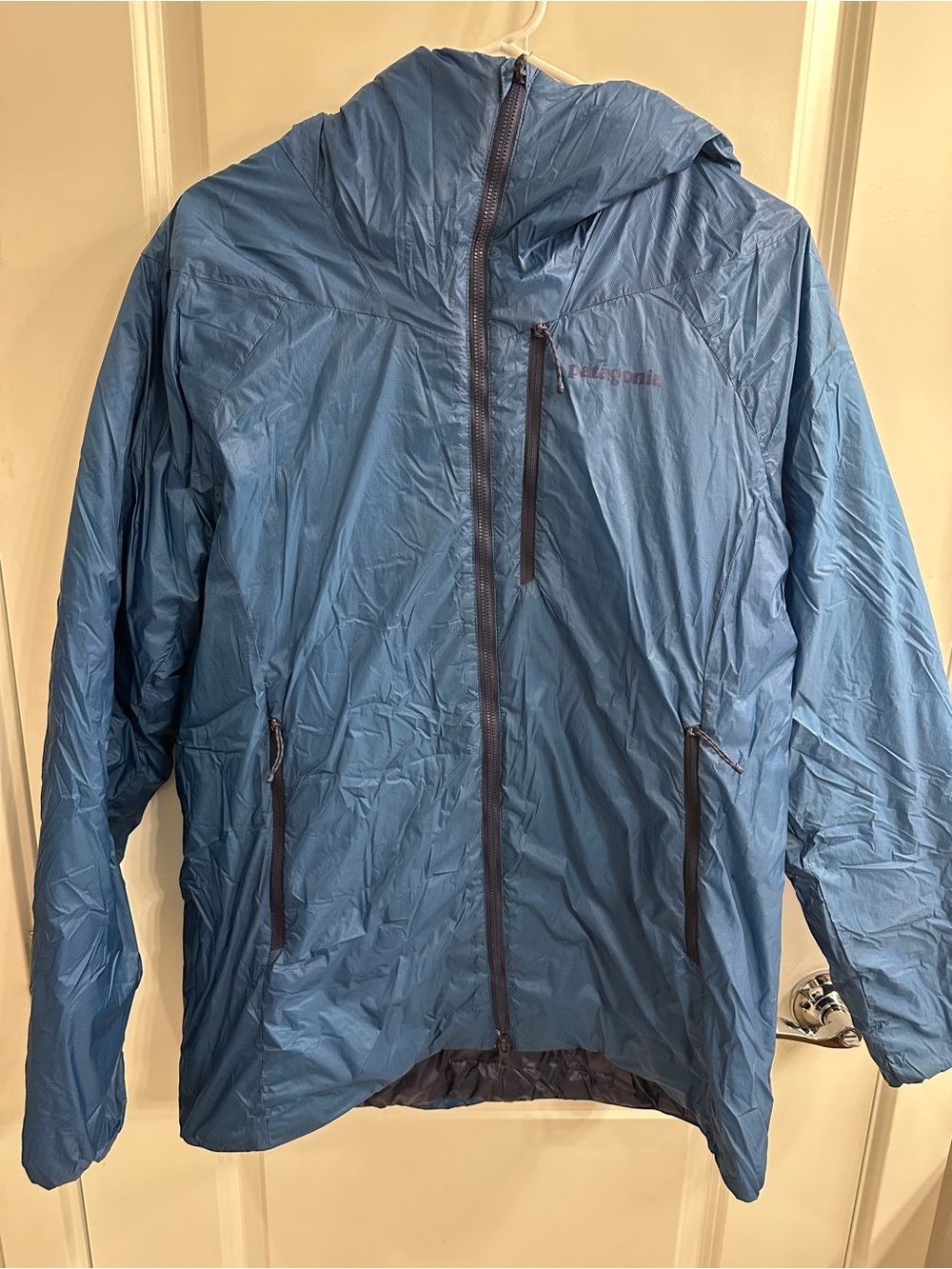 Patagonia Women’s Das Light Blue Hooded Jacket - Women’s large